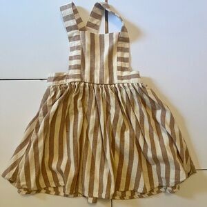 Rylee + Cru Pinafore Striped Dress